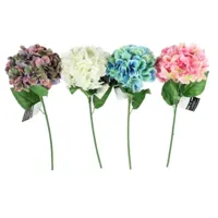 Kunstbloem hortensia 54 cm 4 assorti | 24 stuks - thumbnail
