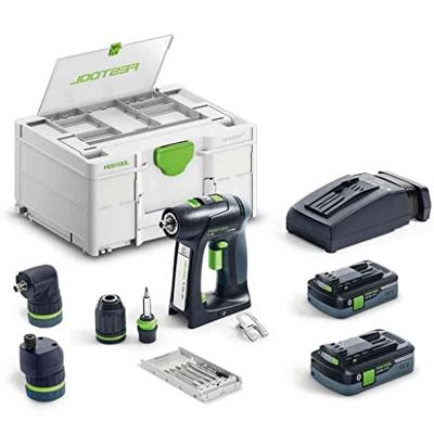 Festool accu-schroefboormachine c 18 hpc 4,0 i-set (2x 4.0ah accu + lader) - 577617