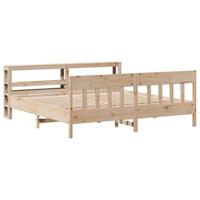 Bedframe zonder matras massief grenenhout 180x200 cm - thumbnail