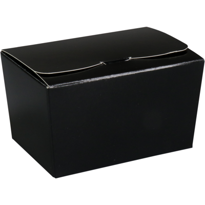 Ballotin | karton + PP | 150gr | 89x60x55mm | zwart/goud | 200 stuks