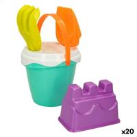 Strandspeelgoedset Colorbaby Ø 14 cm (20 Stuks) - thumbnail