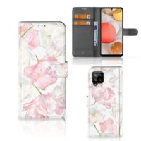 Samsung Galaxy A42 5G Hoesje Lovely Flowers - thumbnail