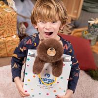 Zachte knuffelbeer Floppy Choopy Brown - GIPSY TOYS - 22 cm - Bruin - thumbnail