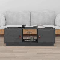 Salontafel 100x50x35 cm massief grenenhout grijs - thumbnail