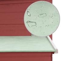 VidaXL Kippenhok met nachthok hout rood - thumbnail