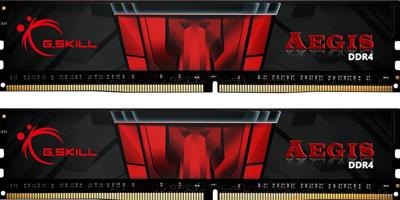 G.Skill Aegis Werkgeheugenset voor PC DDR4 32 GB 2 x 16 GB Non-ECC 3200 MHz 288-pins DIMM CL16-18-18-38 F4-3200C16D-32GIS G.Skill Aegis Werkgeheugenset voor PC DDR4 32 GB 2 x 16 GB Non-ECC 3200 MHz 288-pins DIMM CL16-18-18-38 F4-3200C16D-32GIS