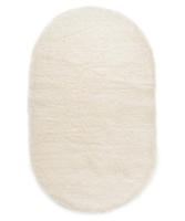 Tapeso Ovaal hoogpolig vloerkleed velvet - Posh wit - 280x380 cm - thumbnail