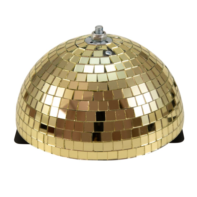 Eurolite Halve spiegelbol 20cm met motor goud