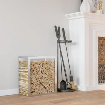 VidaXL Haardhoutrek 80x28x86 cm roestvrij staal VidaXL Haardhoutrek 80x28x86 cm roestvrij staal