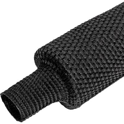 Quadrios 25CA545 Krimpkous van textiel Zwart 80 mm 40 mm Krimpverhouding:2:1 per meter Quadrios 25CA545 Krimpkous van textiel Zwart 80 mm 40 mm Krimpverhouding:2:1 per meter