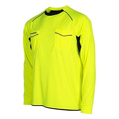 Stanno 429003 Bergamo Referee Shirt l.m. - Neon Yellow-Black - XS Stanno 429003 Bergamo Referee Shirt l.m. - Neon Yellow-Black - XS
