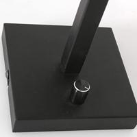 Steinhauer WandlampStang met dimmer zwart en bamboe kapje - 3709ZW - thumbnail