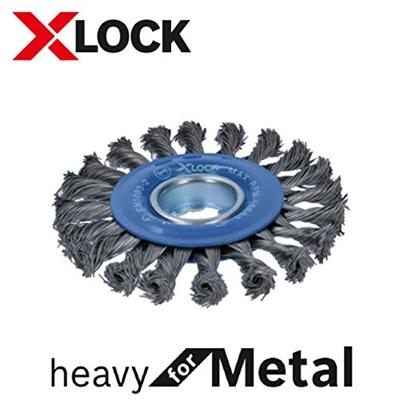 Bosch Accessoires X-LOCK Kegelborstel gevlochten draad 115mm Staal 0.5mm - 1 stuk(s) - 2608620731 - thumbnail