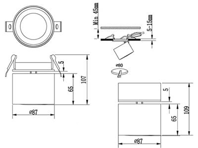 Trio Led opbouwspotTaurus - 652910131