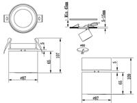 Trio Led opbouwspotTaurus - 652910131 - thumbnail