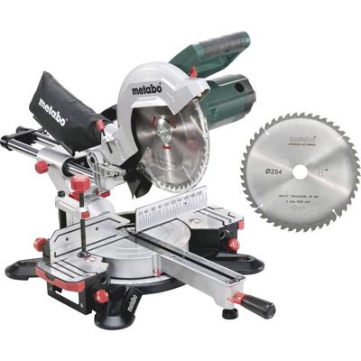 Metabo Afkortzaag KGS 254 M met trekfunctie | met 2e zaagblad - 690828000