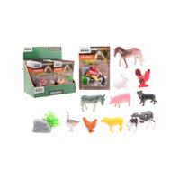Johntoy Boerderijdieren speelset 12-dlg op kaart - thumbnail