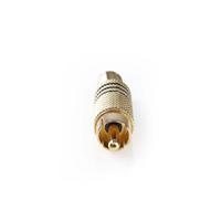 Nedis RCA-Connector | Male | Soldeer | 7.0 mm | Goud / Zwart | 10 Stuks | 1 stuks - CAGP24900BK CAGP24900BK - thumbnail