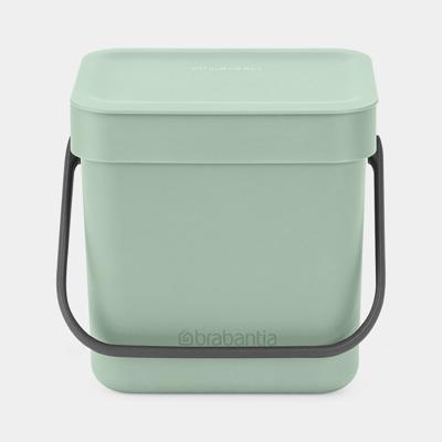 Brabantia Sort & Go afvalemmer 3 liter jade green Brabantia Sort & Go afvalemmer 3 liter jade green