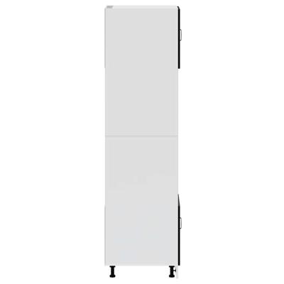 Ovenkasten 2 st Kalmar bewerkt hout zwart