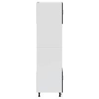 Ovenkasten 2 st Kalmar bewerkt hout zwart - thumbnail