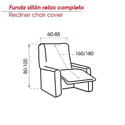Hoes voor stoel Belmarti Bali 60-85 x 160/180 x 80-100 cm 1 plaatsen
