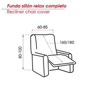 Hoes voor stoel Belmarti Bali 60-85 x 160/180 x 80-100 cm 1 plaatsen - thumbnail