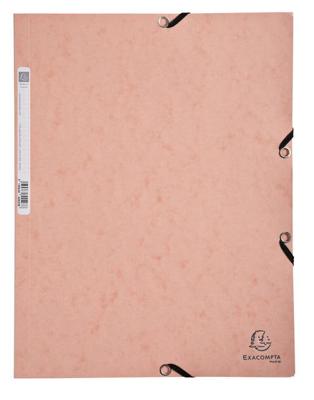 Elastomap exacompta aquarel a4 3 klep 400gr roze | 5 stuks Elastomap exacompta aquarel a4 3 klep 400gr roze | 5 stuks