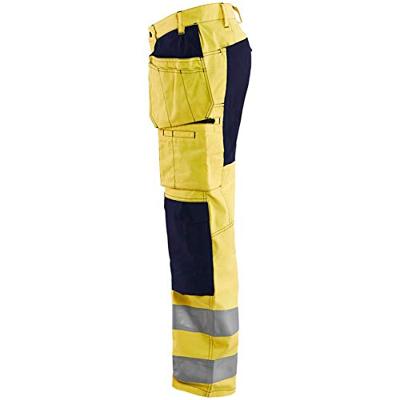 Blåkläder Werkbroek met stretch High-Vis 15521811 | High-Vis Geel/Marineblauw | Maat 50 - 7330509546123