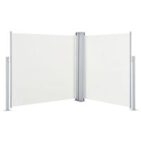 VidaXL Windscherm uittrekbaar 100x600 cm crème - thumbnail