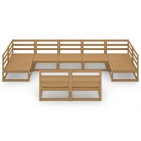 9-delige Loungeset massief grenenhout - thumbnail