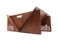 Firepit V Vuurschaal Handmade Roest - thumbnail