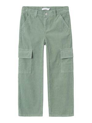 Name it winter broek meisjes - groen - NkfBella - wide leg