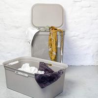 Rotho Flexibele Wasmand Brisen 41 L Cappuccino - thumbnail