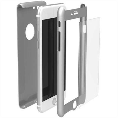 Krusell Arvika 360° Cover iPhone 7 / 8 zilver