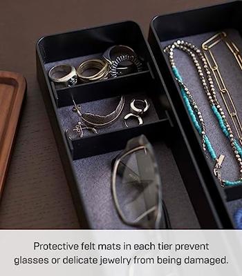 Yamazaki Sieradendoos - 3 niveaus en deksel - Rin - Zwart