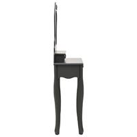 Kaptafelset met kruk 50x59x136 cm paulowniahout grijs - thumbnail