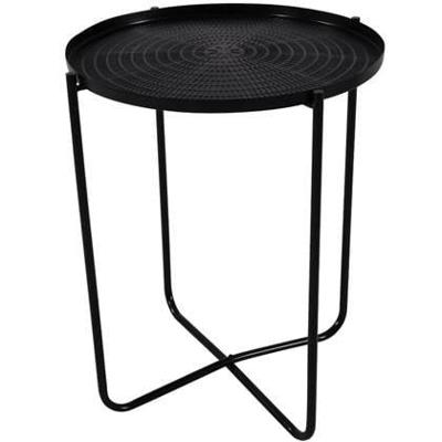 El Hierro bijzettafel zwart 50 cm