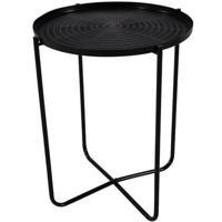 El Hierro bijzettafel zwart 50 cm - thumbnail