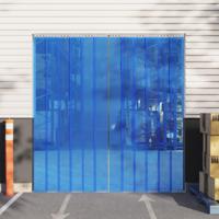 VidaXL Deurgordijn 300x2,6 mm 10 m pvc blauw - thumbnail