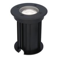 Maisy LED Grondspot Rond - Dimbaar - GU10 - 6500K daglicht wit - 4 Watt 345 Lumen - Rond - Ø12cm - Tuinspot - Oprit - Zwart - IP67 waterdicht - thumbnail
