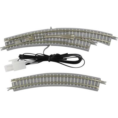 Z Rokuhan rails (met ballastbed) 7297058 Gebogen wissel, Elektrisch, Rechts 30 ° 195 mm, 220 mm 1 stuk(s) Z Rokuhan rails (met ballastbed) 7297058 Gebogen wissel, Elektrisch, Rechts 30 ° 195 mm, 220 mm 1 stuk(s)