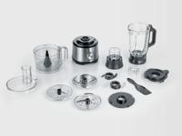 Severin KM 3892 Foodprocessor 1200 W Zilver, Zwart - thumbnail