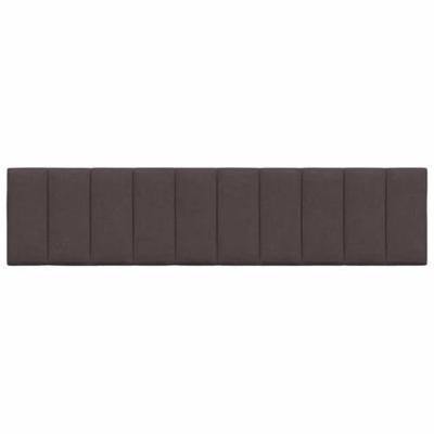 Hoofdbordkussen "Hanko" 200 cm stof donkerbruin