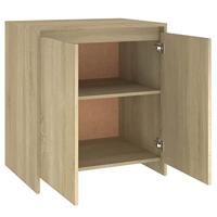 Dressoir 70x41x75 cm bewerkt hout sonoma eikenkleurig - thumbnail