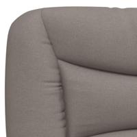 Bed met matras stof taupe 200x200 cm - thumbnail
