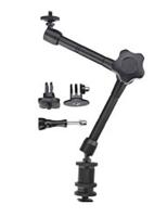 Mantona Scharnierarm Magic Arm Set (28 cm, geschikt voor GoPro Hero 11 10 9 8 7 6 5 4 3+) - thumbnail