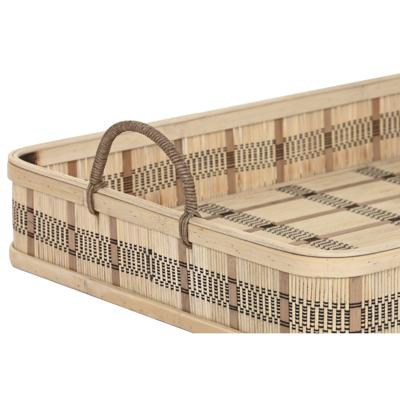Set van trays DKD Home Decor Lichtbruin Bamboe 54 x 43 x 9 cm (3 Stuks) (2 Stuks)