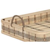Set van trays DKD Home Decor Lichtbruin Bamboe 54 x 43 x 9 cm (3 Stuks) (2 Stuks) - thumbnail