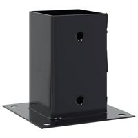 Spokkels vierkant 12 st 91x91 mm antraciet staal gepoedercoat - thumbnail